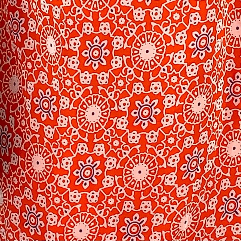 GB Girl Orange Lightweight Geometric Cold Shoulder Dress Youth size X-Large - Picture 12 of 15
